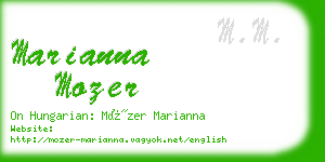 marianna mozer business card